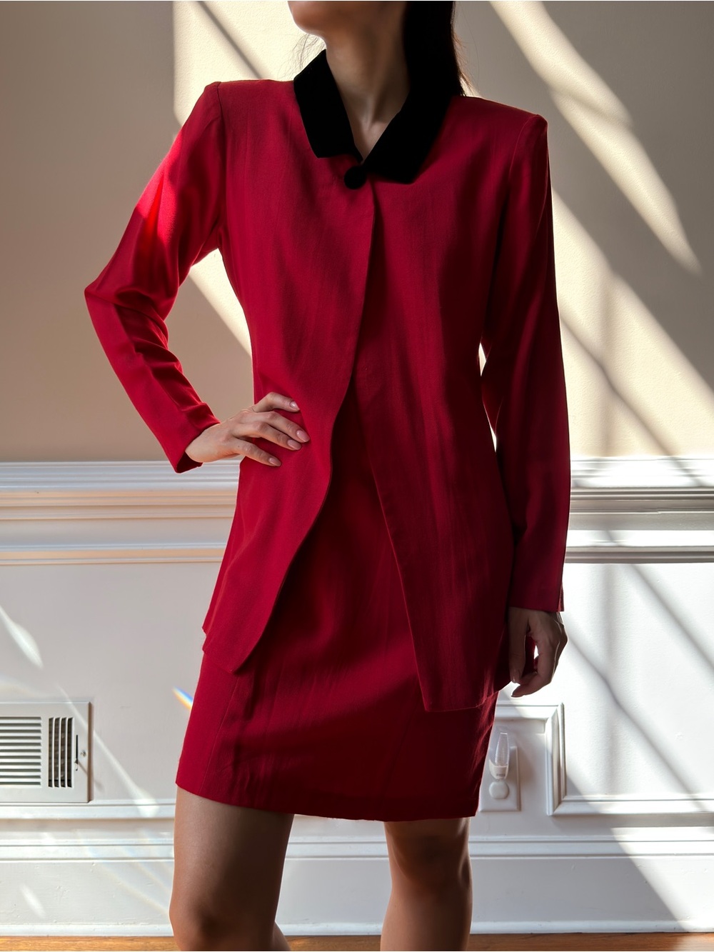 Scarlett Crimson Blazer Dress